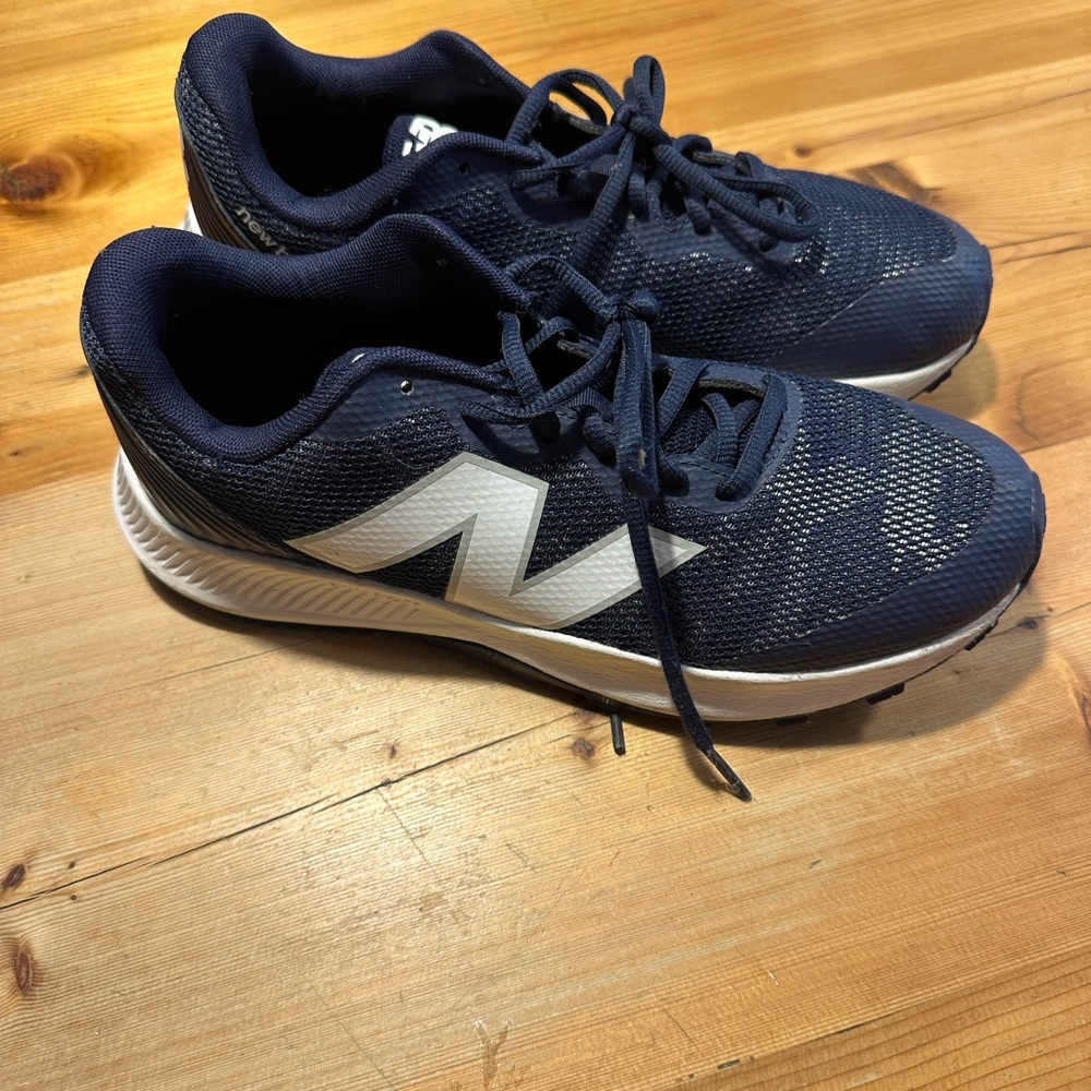 Navy and White Turf Shoes